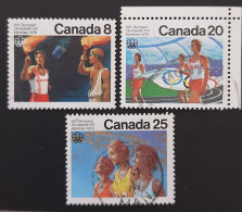 Canada 1976  USED  Sc681 -683,  8c-20c-25c Olympic Ceremonies - Used Stamps