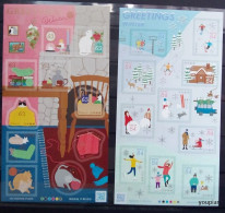 Japan 2019, Winter Greetings, Two MNH Unusual S/S - Unused Stamps