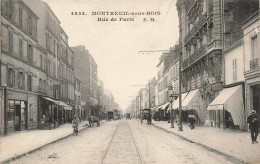 FRANCE - Montreuil Sous Bois - Vue Sur La Rue De Paris - E.M - Carte Postale Ancienne - Montreuil