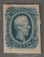 Etats-Unis D'Amérique - N°10 * (1862-64) 10c Bleu - 1861-65 Etats Confédérés