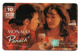 MONACO Panach' Bière Beer INTERCALL Carte Prépayée FRANCE 10 Unités  Phonecard  (D 1023) - Mobicartes (recharges)