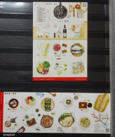 Japan 2020, Delicious Japanese Foods, Two MNH Unusual Sheetlets - Ungebraucht