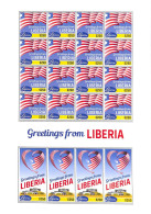 A8983 - LIBERIA - ERROR MISPERF Stamp Sheet  - 2022 - FLAGS - Otros & Sin Clasificación