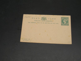 Straits Settlements Mint Double Postal Card Stains *13674 - Federated Malay States
