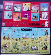 Japan 2021, Moomin Comics, Two MNH S/S - Unused Stamps