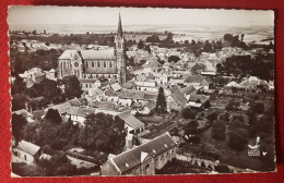 CPSM Petit Format - En Avion Au Dessus De ...  Vignacourt -(Somme) - Quartier De L'église - Vignacourt