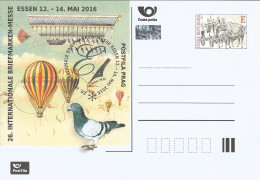 CDV A Czech Republic Essen Stamp Fair 2016 Baloon Pigeon - Cartes Postales