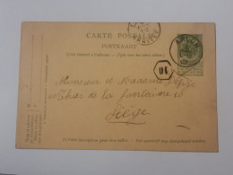 Entier Postaux, Oblitéré Arlon Liège 1907 - Cartoline 1871-1909