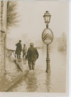 Photo Meurisse Années 1930,la Marne Qui Déborde , Format 13/18 - Places