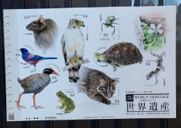 Japan 2022, World Heritage Series - Animals, MNH Unusual S/S - Nuevos
