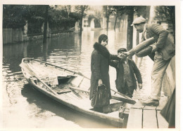 Photo Meurisse Années 1930,innondations à Champigny , Format 13/18 - Plaatsen