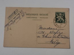 Entier Postaux, Oblitéré Chênee 1945 - Cartoline 1934-1951