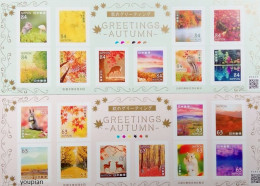 Japan 2023, Greetings Autumn, Two MNH S/S - Ungebraucht