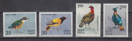 Indien 1975 Vögel Mi.-Nr. 625-28 Satz 4 Werte ** - Other & Unclassified