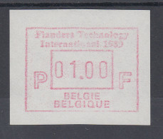 Belgien FRAMA-ATM Sonderausgabe Flanders Technology International 1989 ** Von VS - Andere & Zonder Classificatie