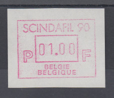 Belgien FRAMA-ATM Sonderausgabe SCINDAFIL 90  **  - Other & Unclassified