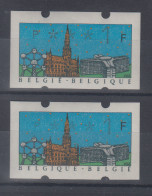 Belgien Klüssendorf-ATM Brüssel, Inschrift Grünschwarz, Beide Sprachvarianten ** - Autres & Non Classés