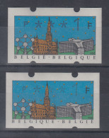 Belgien Klüssendorf-ATM Brüssel, Inschrift Schwarz, Beide Sprachvarianten ** - Autres & Non Classés