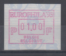 Belgien FRAMA-ATM Sonderausgabe EUROPHILA `93 **  - Sonstige & Ohne Zuordnung