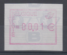 Belgien FRAMA-ATM Dauerausgabe Postembleme 2002, Matte Gummierung **  - Andere & Zonder Classificatie