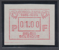 Belgien FRAMA-ATM Sonderausgabe CONGO-ZAIRE 1886-1986 Aus OA **  - Sonstige & Ohne Zuordnung