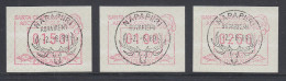 Finnland 1989 FRAMA-ATM SANTA CLAUS LAND Mi.-Nr. 6 Satz 150-190-250 Gestempelt - Timbres De Distributeurs [ATM]