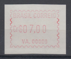 Brasilien FRAMA-ATM VA.00006, Wert 07,00 Cr$, Von VS **  - Franking Labels