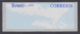 Brasilien Procomp-ATM Taube Mit Wert Oben, 2003 Mi.-Nr. 9, Wertstufe R$ 1,05 ** - Franking Labels