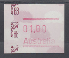 Australien Frama-ATM Ameisenigel, Sonderausgabe AEROPEX `88 ** - Machine Labels [ATM]