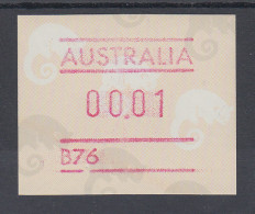 Australien Frama-ATM Ringelschwanz-Opossum, Mit Automatennummer B76 ** - Machine Labels [ATM]