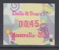 Australien Frama-ATM "Festive Frama"  Sonderausgabe Dolls & Bears 97  ** - Machine Labels [ATM]