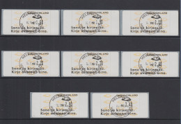 Finnland 1993 Dassault-ATM Mi.-Nr. 12.6  Serie 8 ATM 1,60 - 3,40 Mit O 16.11.93 - Timbres De Distributeurs [ATM]