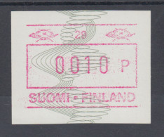 Finnland 1993 FRAMA-ATM Wellenlinien Und Spiralen Grün Mit Aut.-Nr. Mi.-Nr. 14.2 - Machine Labels [ATM]