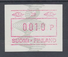 Finnland 1993 FRAMA-ATM Wellenlinien Und Spiralen Grün Mit Aut.-Nr. Mi.-Nr. 14.2 - Vignette [ATM]