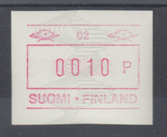 Finnland 1990 FRAMA-ATM Wellenlinien Und Spiralen Mit Aut.-Nr.  Mi.-Nr. 8.1 - Automatenmarken [ATM]