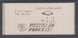 Finnland 1991 Dassault-ATM 1.Ausgabe Turku, POSTISI ON PANKKISI, Mi.-Nr. 10.2 Z6 - Automaatzegels [ATM]