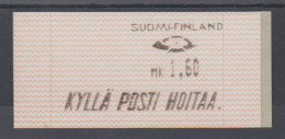 Finnland 1991 Dassault-ATM 1.Ausgabe Espoo, KYLLÄ POSTI HOITAA, Mi.-Nr. 10.1 Z1 - Viñetas De Franqueo [ATM]