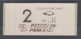 Finnland 1991 Dassault-ATM 1.Ausgabe Turku, POSTISI ON PANKKISI, Mi.-Nr. 10.2 Z2 - Vignette [ATM]