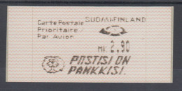 Finnland 1991 Dassault-ATM 1.Ausgabe Turku, POSTISI ON PANKKISI, Mi.-Nr. 10.2 Z3 - Vignette [ATM]