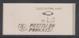 Finnland 1991 Dassault-ATM 1.Ausgabe Turku, POSTISI ON PANKKISI, Mi.-Nr. 10.2 Z1 - Viñetas De Franqueo [ATM]