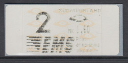 Finnland 1992 Dassault-ATM 2.Ausgabe Espoo, EMS ... Ulkomaille, Mi.-Nr. 12.1 Z2 - Automaatzegels [ATM]