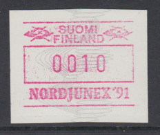 Finnland 1990 FRAMA-ATM Wellenlinien Und Spiralen NORDJUNEX`91, Mi.-Nr. 11 - Viñetas De Franqueo [ATM]