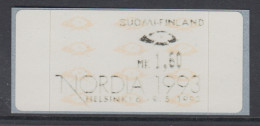Finnland 1993 Dassault-ATM 4.Ausgabe Espoo, NORDIA 1993 , Mi.-Nr. 12.5 Z1 - Timbres De Distributeurs [ATM]