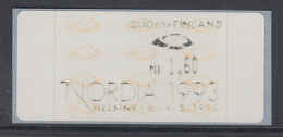 Finnland 1993 Dassault-ATM 4.Ausgabe Espoo, NORDIA 1993 , Mi.-Nr. 12.5 Z1 - Viñetas De Franqueo [ATM]