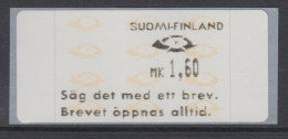 Finnland 1993 Dassault-ATM Ausgabe "Säg Det Med Ett Brev" , Mi.-Nr. 12.7 Z1 - Automatenmarken [ATM]