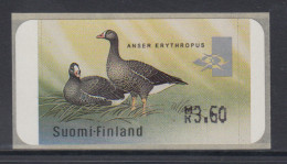 Finnland 2001, ATM Zwerggans, Nadeldruck, Wertangabe 3,60 Schmal, Mi.-Nr. 35.3 - Viñetas De Franqueo [ATM]