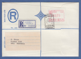 RSA 1986 Sonder-ATM Johannesburg Mi.-Nr 2 Hoher Wert 0,79 Auf Inlands-R-Brief  - Automatenmarken (Frama)