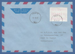 Finnland FRAMA-ATM Mi.-Nr. 1.1 Wert 230 Auf Brief Nach NL, O Oulu 31.12.87 - Viñetas De Franqueo [ATM]