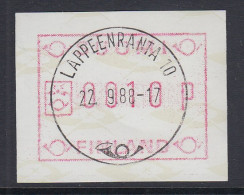 Finnland 1988 FRAMA-ATM Mi.-Nr. 3.2  Einzelwert 0010 ZT 2b Mit O LAPPEENRANTA - Automaatzegels [ATM]