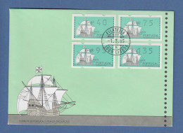 Portugal 1993 ATM Nau Mi-Nr. 7Z1 Satz 40-75-95-135 Auf Offiz. FDC - Vignette [ATM]